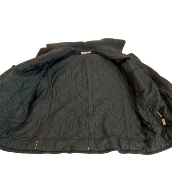 J.Crew Double Breasted Wool Jacket Gray Vintage Size Medium Lined - Picture 9 of 14